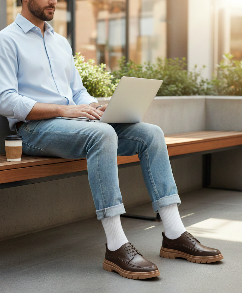 Men's ackko white Socks