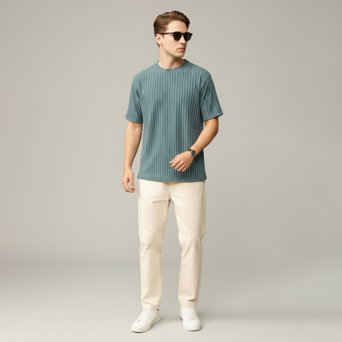 Men's ackko U-neck T-shirt