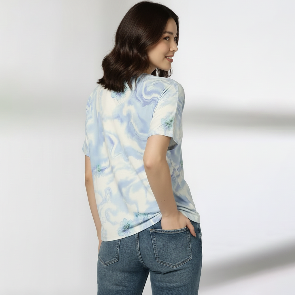 Women's ackko Colorful Tie-Dye T-Shirts