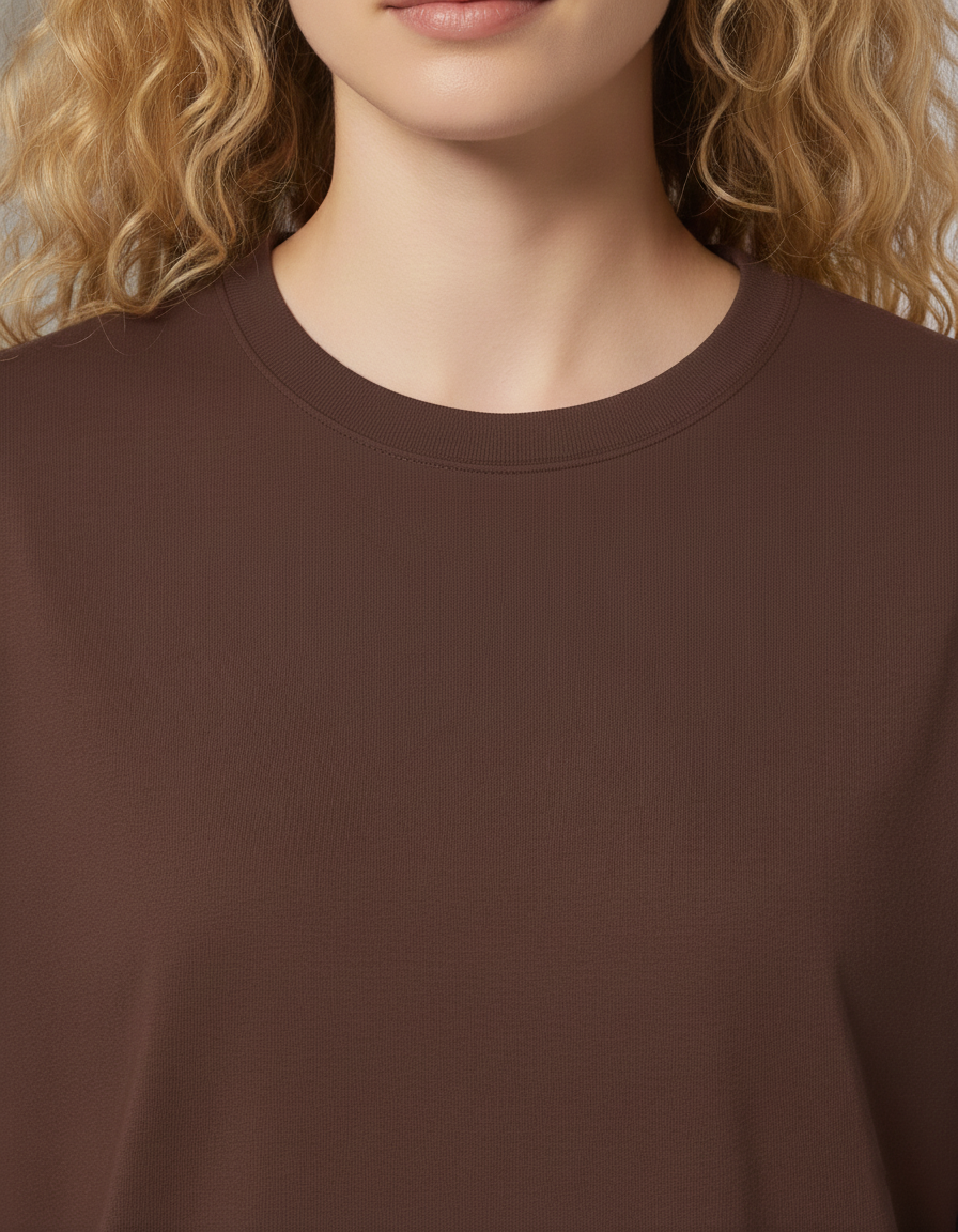 Women's ackko Brown Tshirt