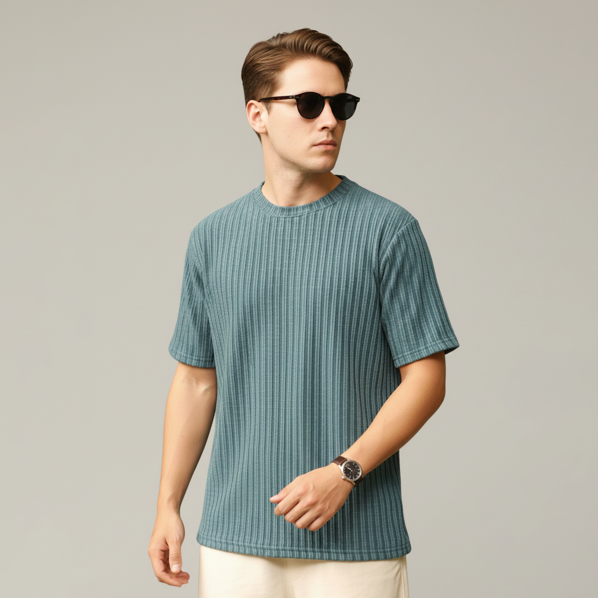 Men's ackko U-neck T-shirt