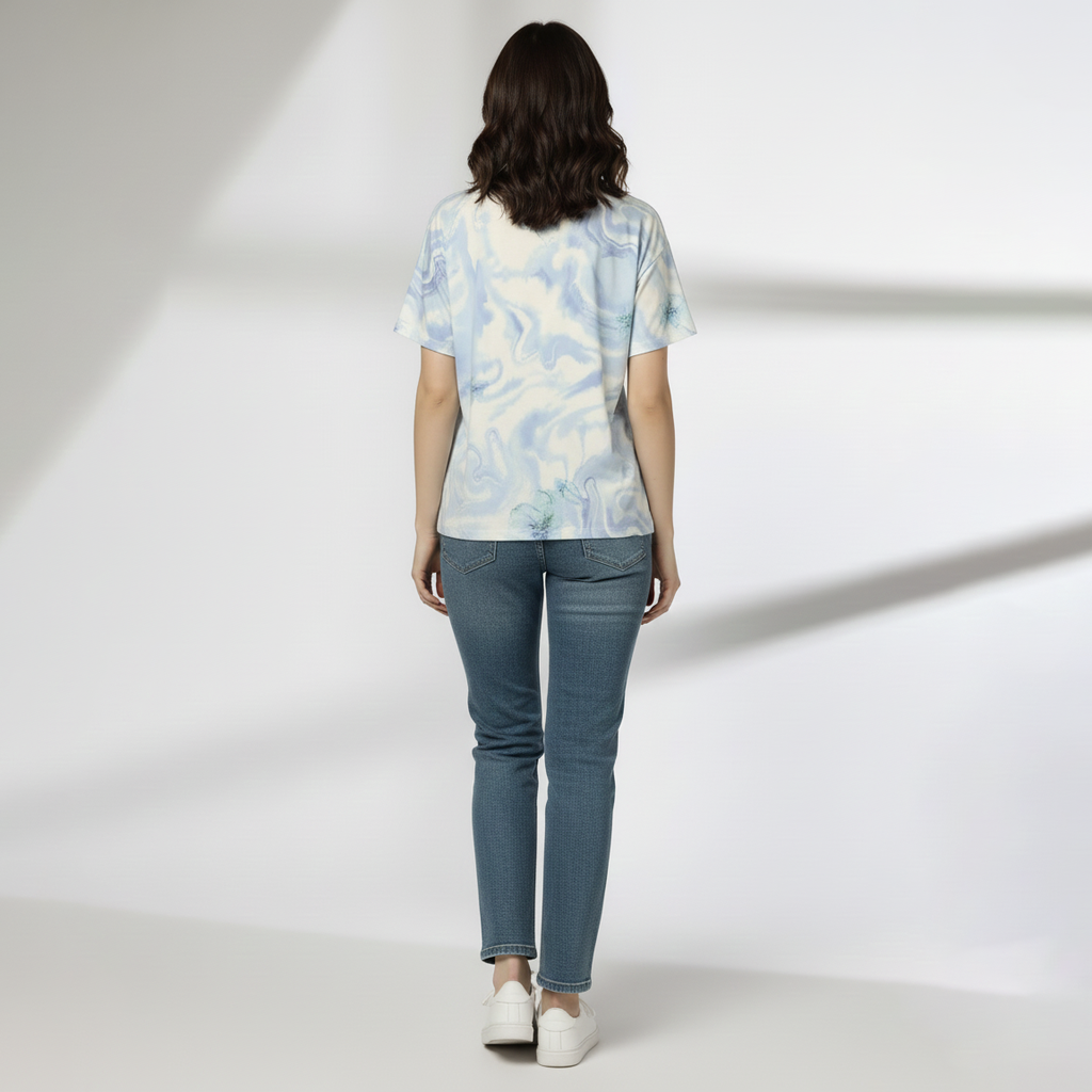 Women's ackko Colorful Tie-Dye T-Shirts