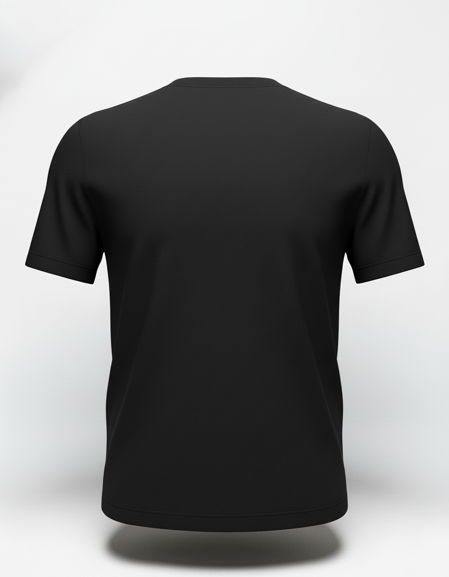 Men's ackko Black Solid T-shirt