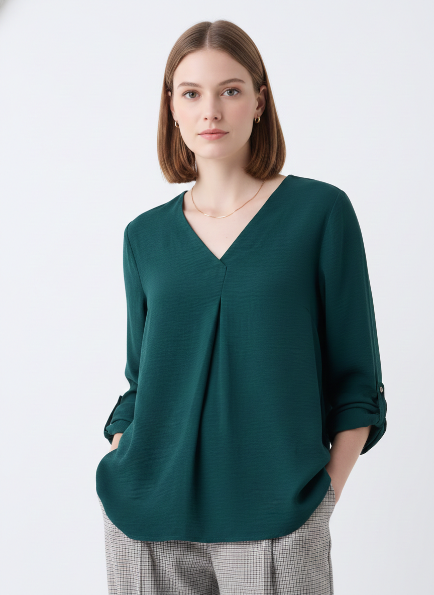 Women's ackko V-Neck T-Shirts