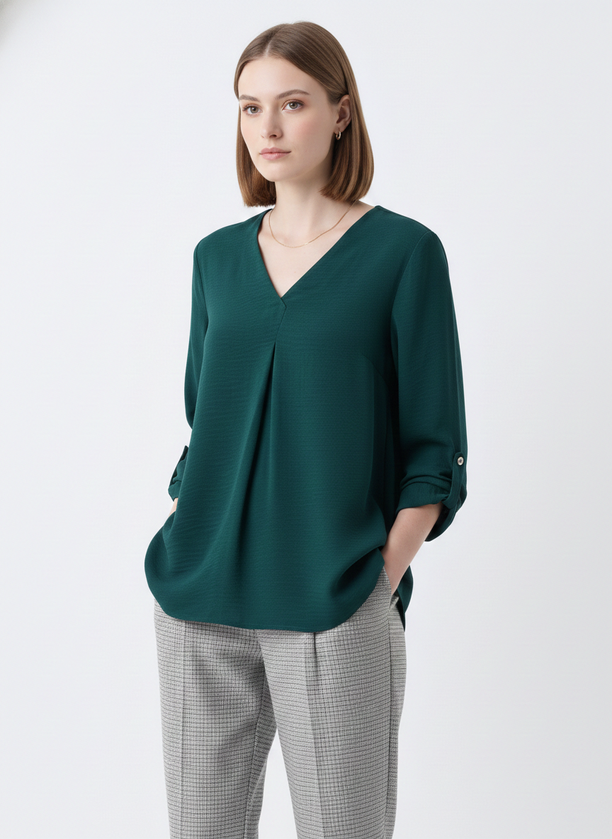 Women's ackko V-Neck T-Shirts