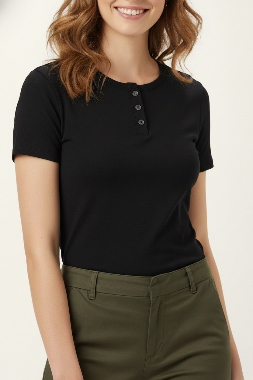 Women's accko Henley T-Shirts