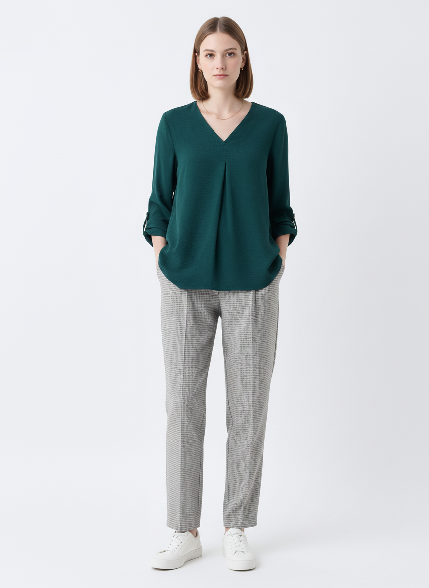 Women's ackko V-Neck T-Shirts