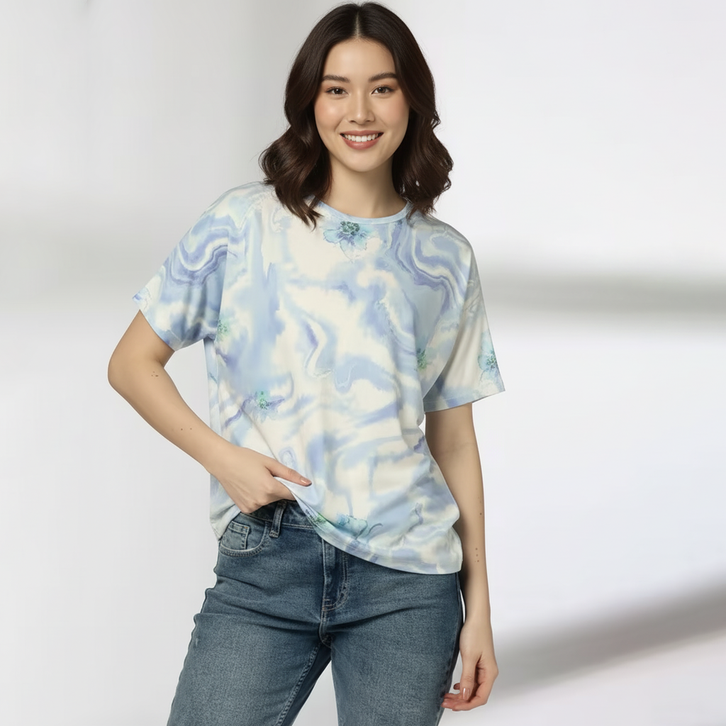 Women's ackko Colorful Tie-Dye T-Shirts